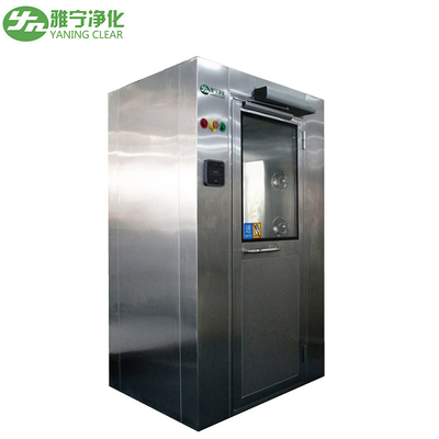 YANING OEM Supplier Biometric Face Recognition Interlock Door Automatic Control GMP Air Cleaning Cleanroom Air Shower