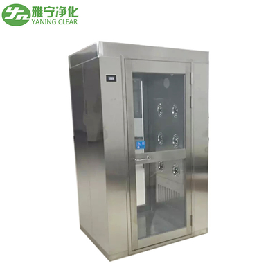 यानिंग जीएमपी स्टेनलेस स्टील 22-27m/S और 380V/50Hz उपकरण पावर पैरामीटर की हवा की गति के साथ स्वच्छ कमरे एयर बौछार