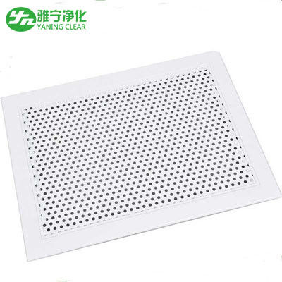 पाउडर कोटिंग आपूर्ति एयर फ़िल्टर ग्रिल, एल्यूमिनियम एचवीएसी ग्रिल्स कॉम्पैक्ट संरचना