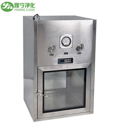 इलेक्ट्रिकल इंटरलॉक और अनुकूलन योग्य आयामों के साथ स्टेनलेस स्टील SUS304/201 क्लीनरूम पास बॉक्स