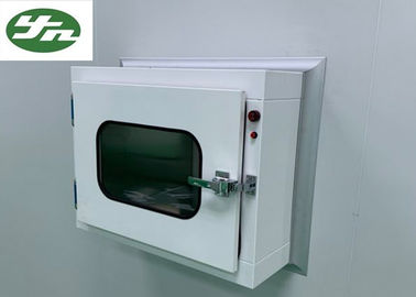 अनुकूलित स्टेटिक एयर शावर पास बॉक्स 220V / 50HZ बजर के साथ प्रवेश / निकास द्वार पर: