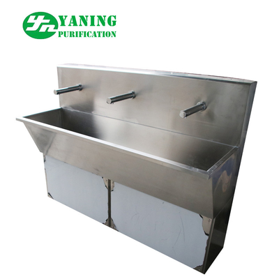Stainless Steel Hands Free Multi Station Operation Surgical Scrubbing Sink For Hospital